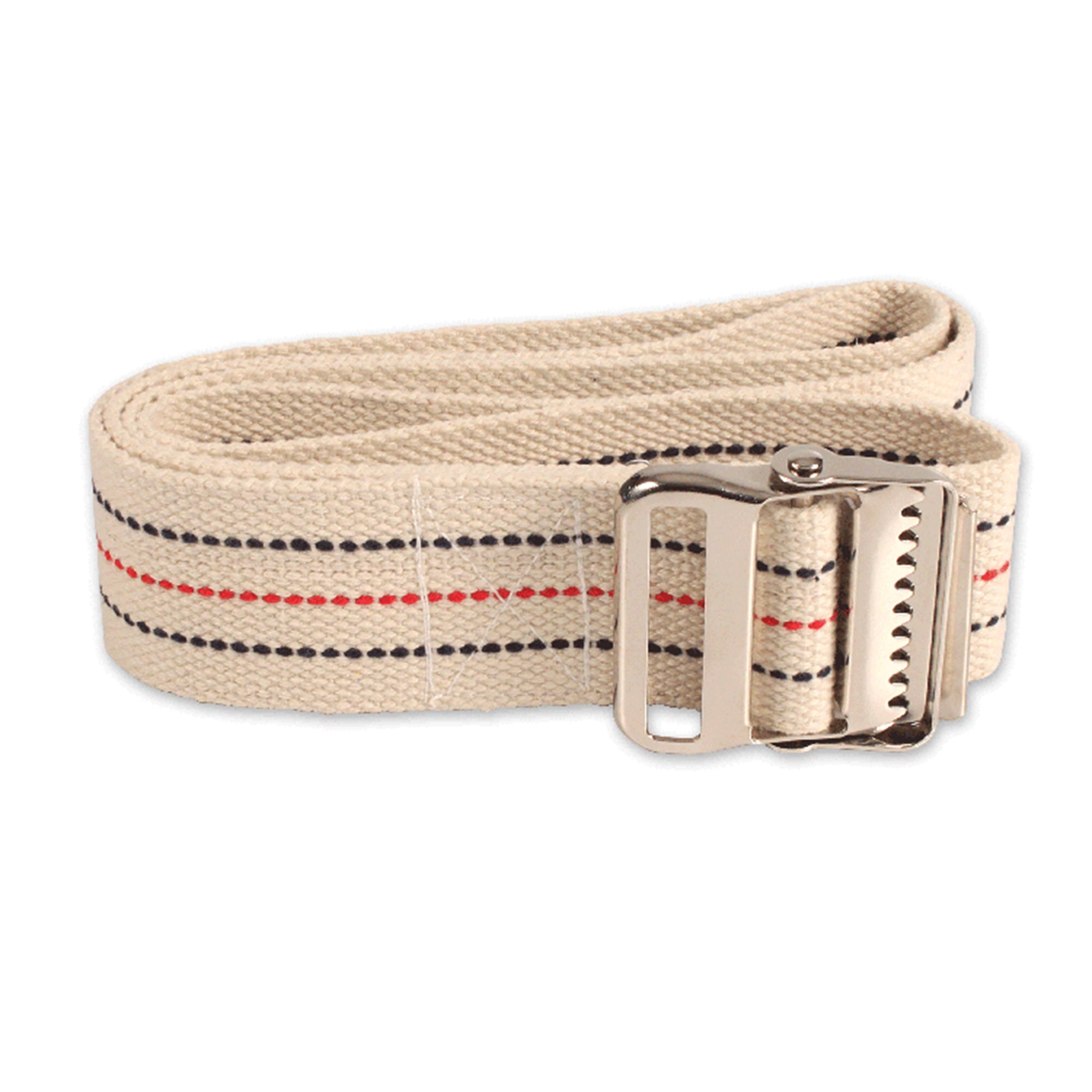 dynarex Pinstripe Gait Belt with Metal Buckle, 60-Inch Length MK 1123224