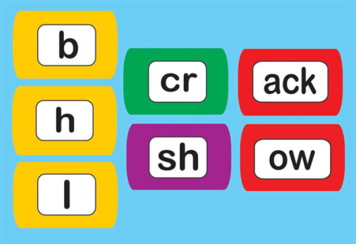 Word Chunking Foam Magnets 100 pieces