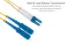 1 Meter LC-SC OS2 UPC Fiber Patch Cable, 9/125 Singlemode Duplex