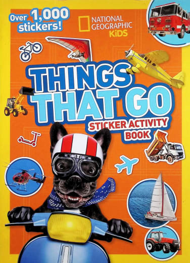 NG Kids Things That Go Sticker Activity Book