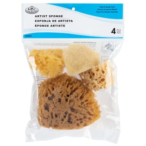 Natural Sea Sponges Craft Sack - 6 Sponges, Assorted