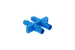 Fiber Adapter, ST/UPC  Duplex Singlemode, With Flange, Blue