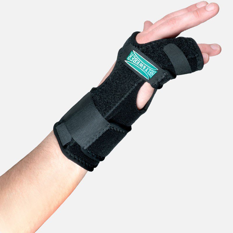 Hand / Finger Brace TKO Standard Neoprene / Nylon / UBL Right Hand Black One Size Fits Most MK 544089