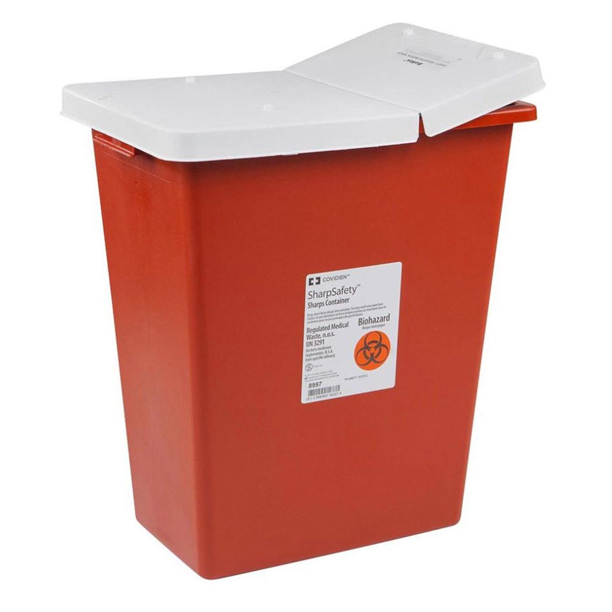 SharpSafety Multi-purpose Sharps Container, 12 Gallon, 18 x 18 x 12 Inch MK 321391