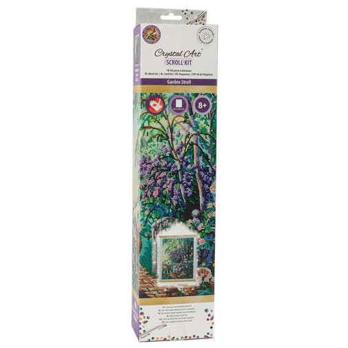 Crystal Art Scroll Kit: Garden Stroll