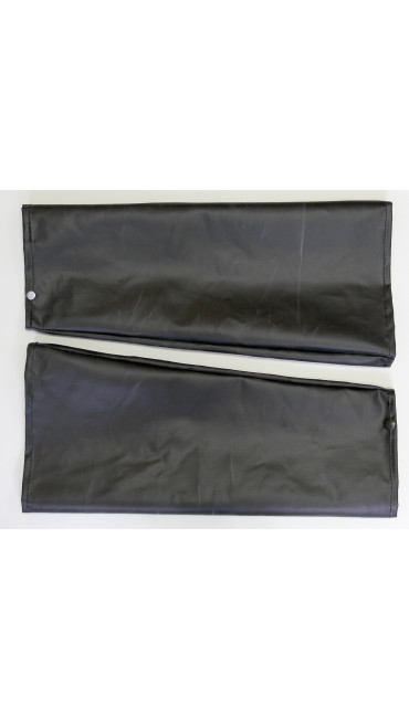 18" Safety Sleeves: Medium Weight Black Hycar