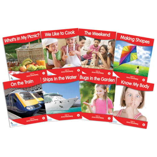 Fantail Readers: Non-Fiction - Red (set of 8) Reading Level 3-6, Guided Reading Level B-D
