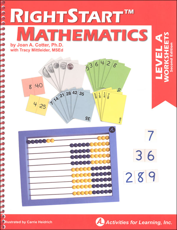 RightStart Mathematics Level A Worksheets 2nd Edition