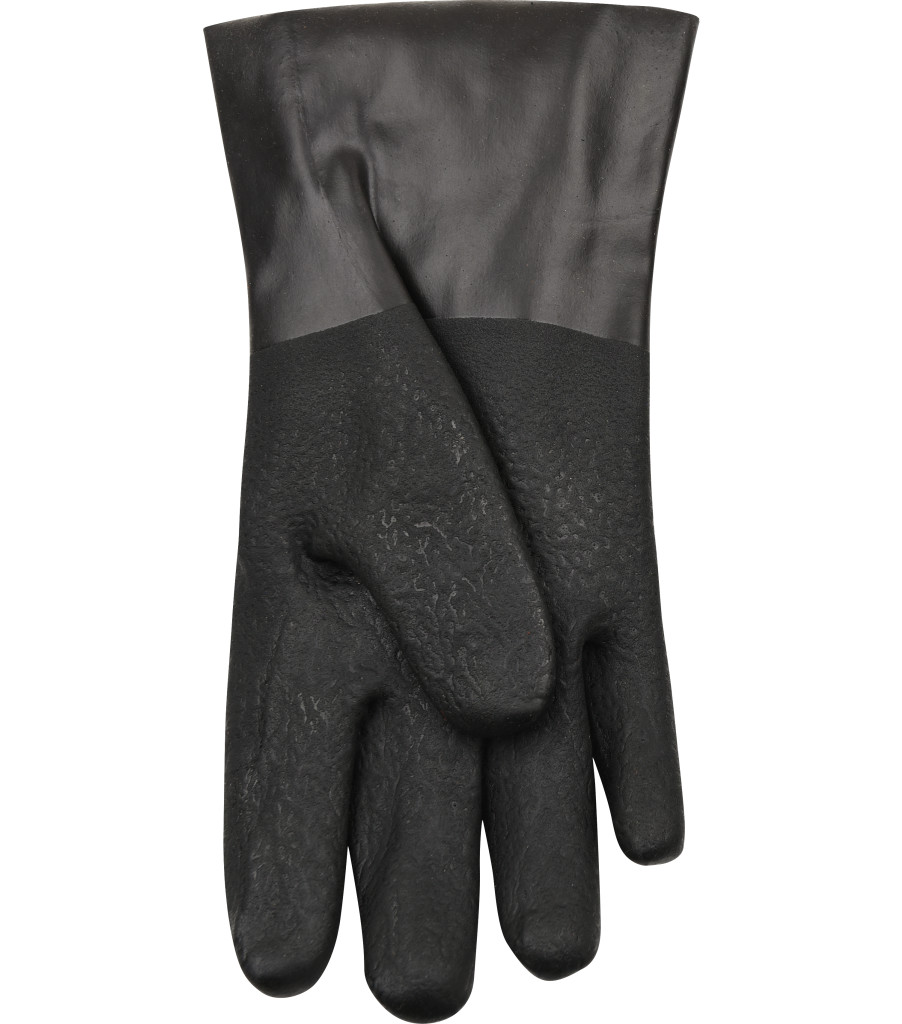 12&rdquo; Sandy Finish PVC with Gauntlet, Black, large image number 1