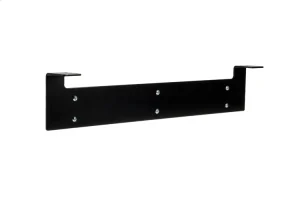 1U Vertical Hanging Wall Mount Bracket, Heavy-duty 10-Gauge Steel, Black, 19in