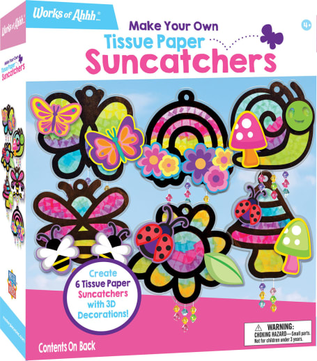 Make Your Own Tissue Paper Suncatchers