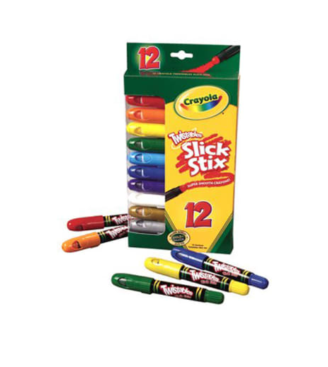 Crayola Twistables Slick Stix Super-Smooth Crayons 12 Count