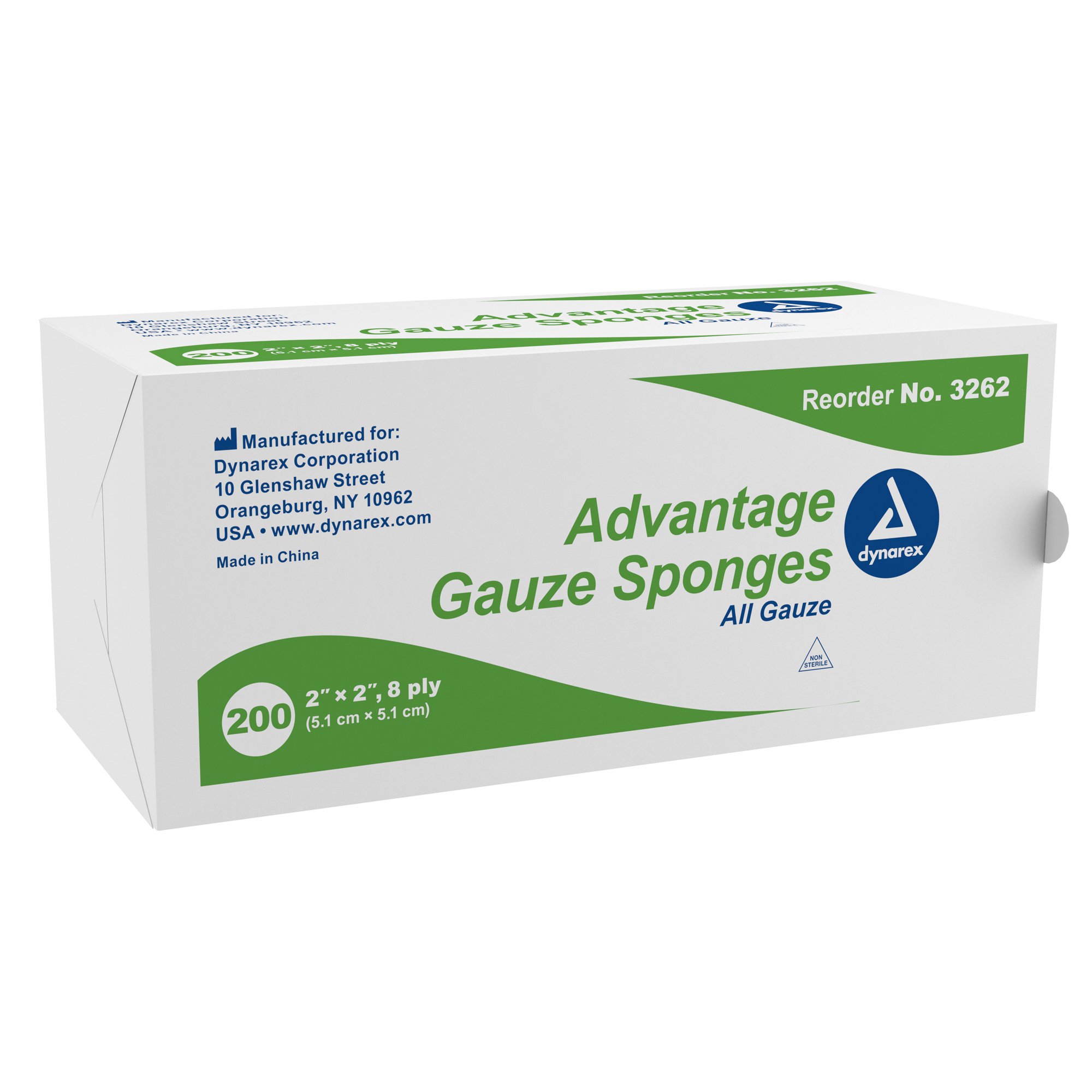 Advantage Gauze Sponge, 2 x 2 Inch, 8-Ply MK 763685