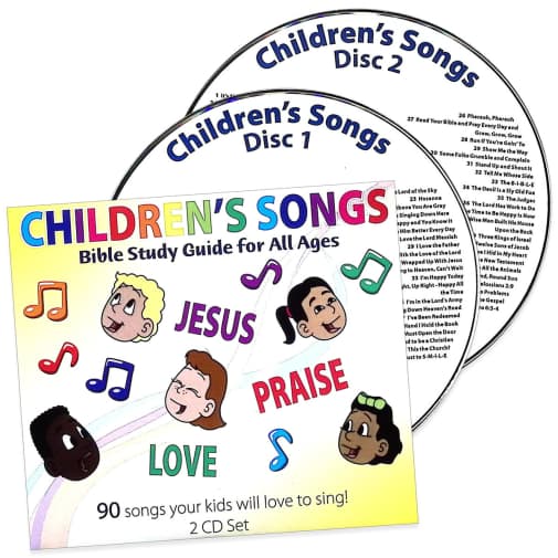 Bible Study Guide for All Ages Childrens A Cappella Song CD