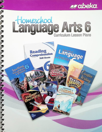 Abeka Language Arts 6 Homeschool Curriculum Lesson Plans - Revised