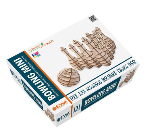 Mini Bowling Construction Kit (Eco Wood Art)