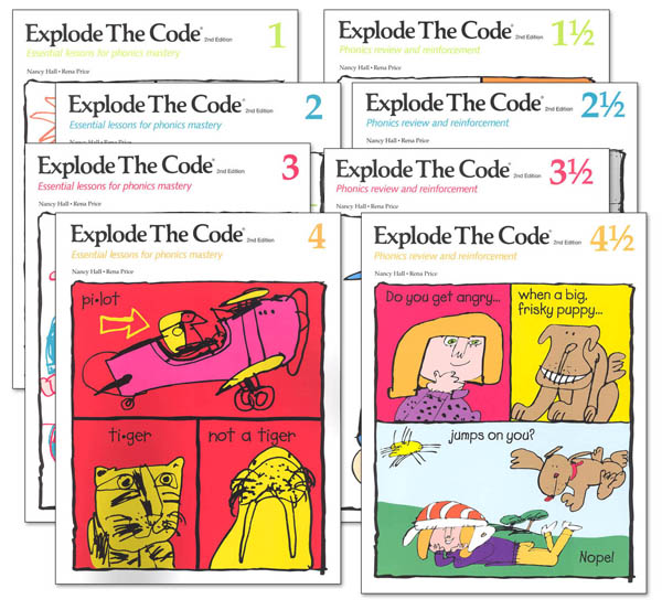 Explode the Code Books 1-4 (including 1/2s) (2nd Edition)