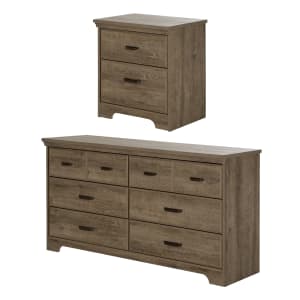 Versa - 6-Drawer Double Dresser and Nightstand Set Versa - 6-Drawer Double Dresser and Nightstand Set
