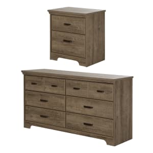 6-Drawer Double Dresser and Nightstand Set