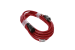 25ft 12/3 SJTW Red Extension Cord, Black Plug