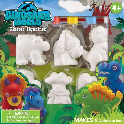 Dinosaur World Plaster Figurine Paint Kit