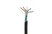 Cat6 Bulk Ethernet Cable, Shielded, Solid, Outdoor, Spool, 1000 ft, Black