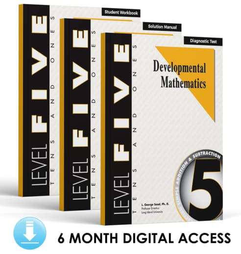 Developmental Math: Level 5 E-Book Set | Tens & Ones: Simple Additions and Subtractions (6 Month Access)