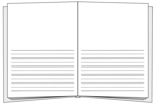 Primary Lined Big Bare Book (8-3/8" x 11")