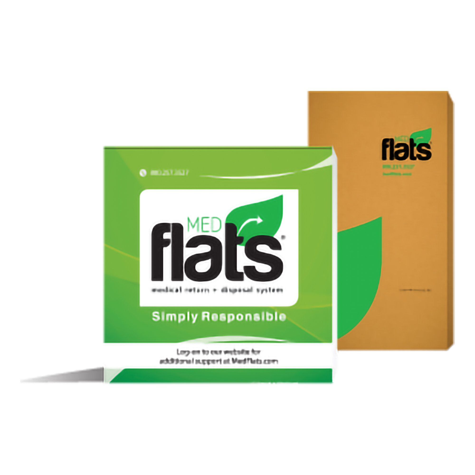 MedFlats Pharmaceutical Disposal System, 175.5 Cubic Inch Capacity MK 1063651