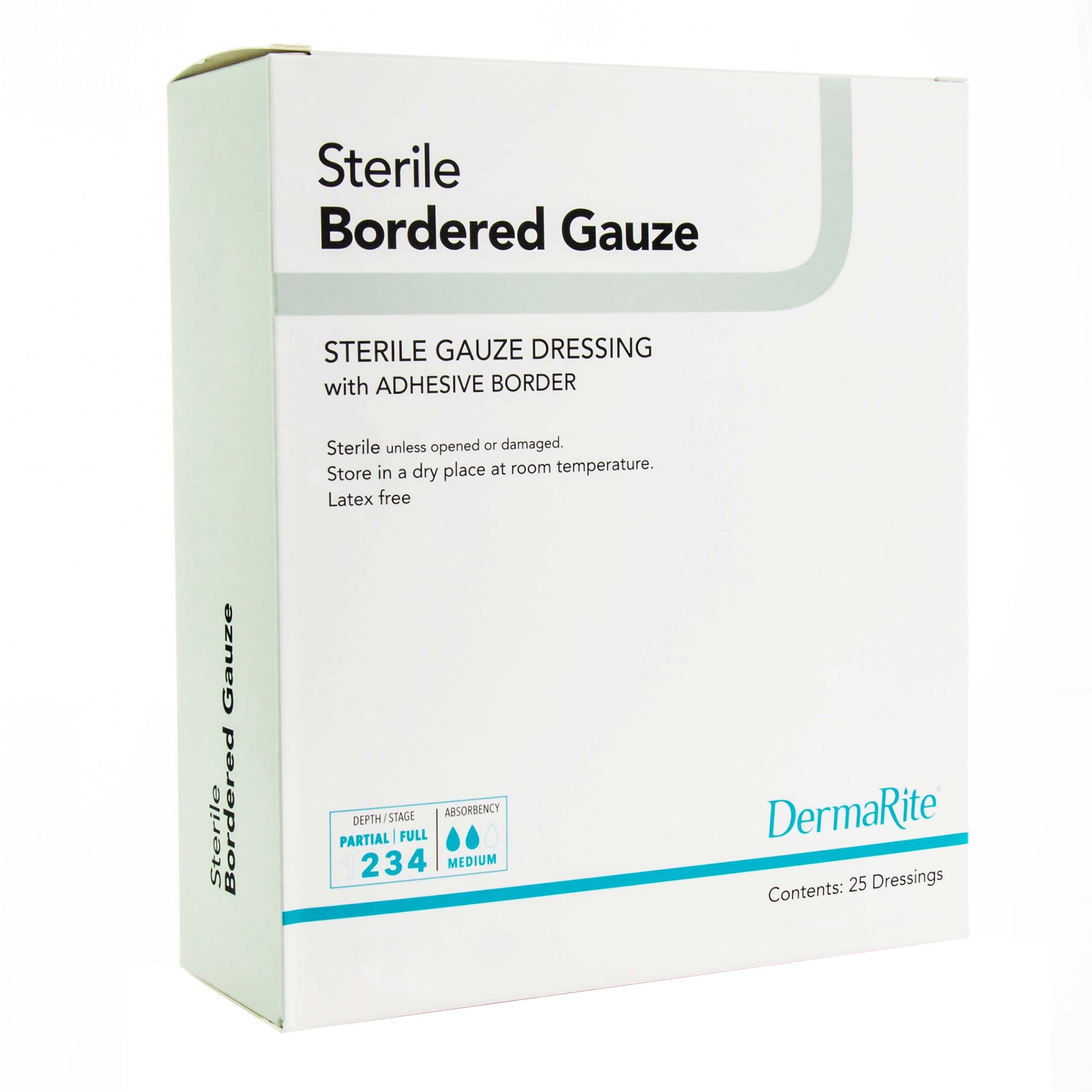 DermaRite Sterile Gauze Adhesive Dressing, 4 x 5 Inch MK 946444