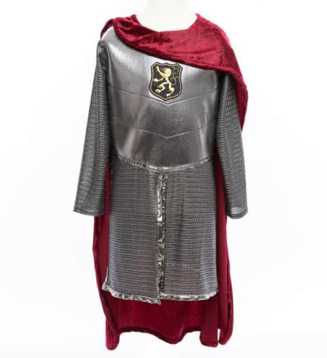 Great Pretenders Silver Knight Tunic with Cape (size 5-6)