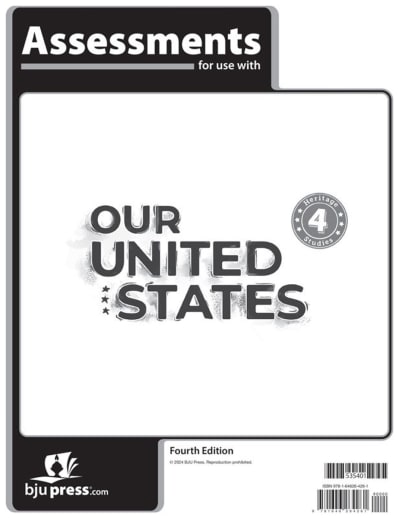 BJU Press Heritage Studies 4 Assessment 4th Edition
