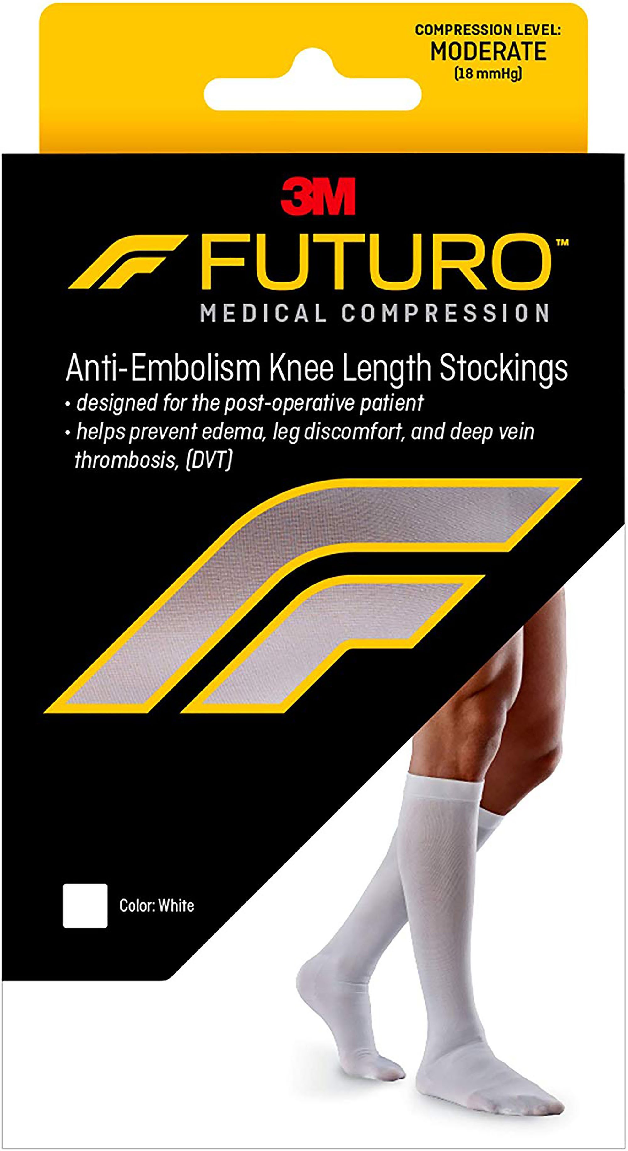 3M Futuro Anti-Embolism Stockings, Knee-High, Closed-Toe, Extra Large/Regular MK 1084278