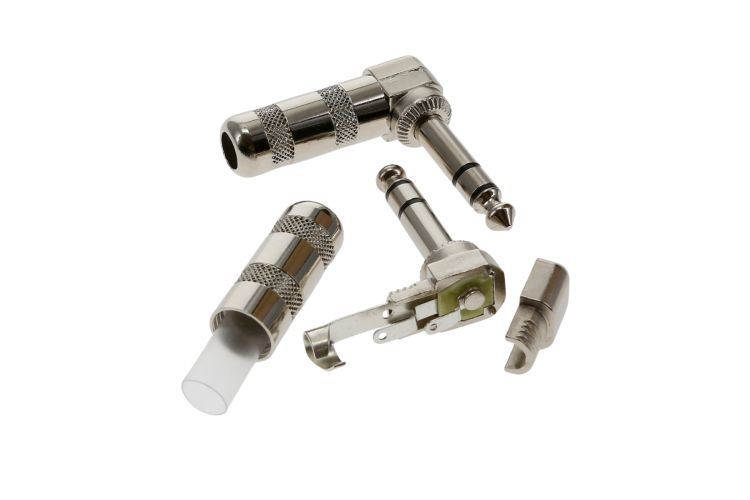 1/4 inch Stereo Male Right Angle Plug