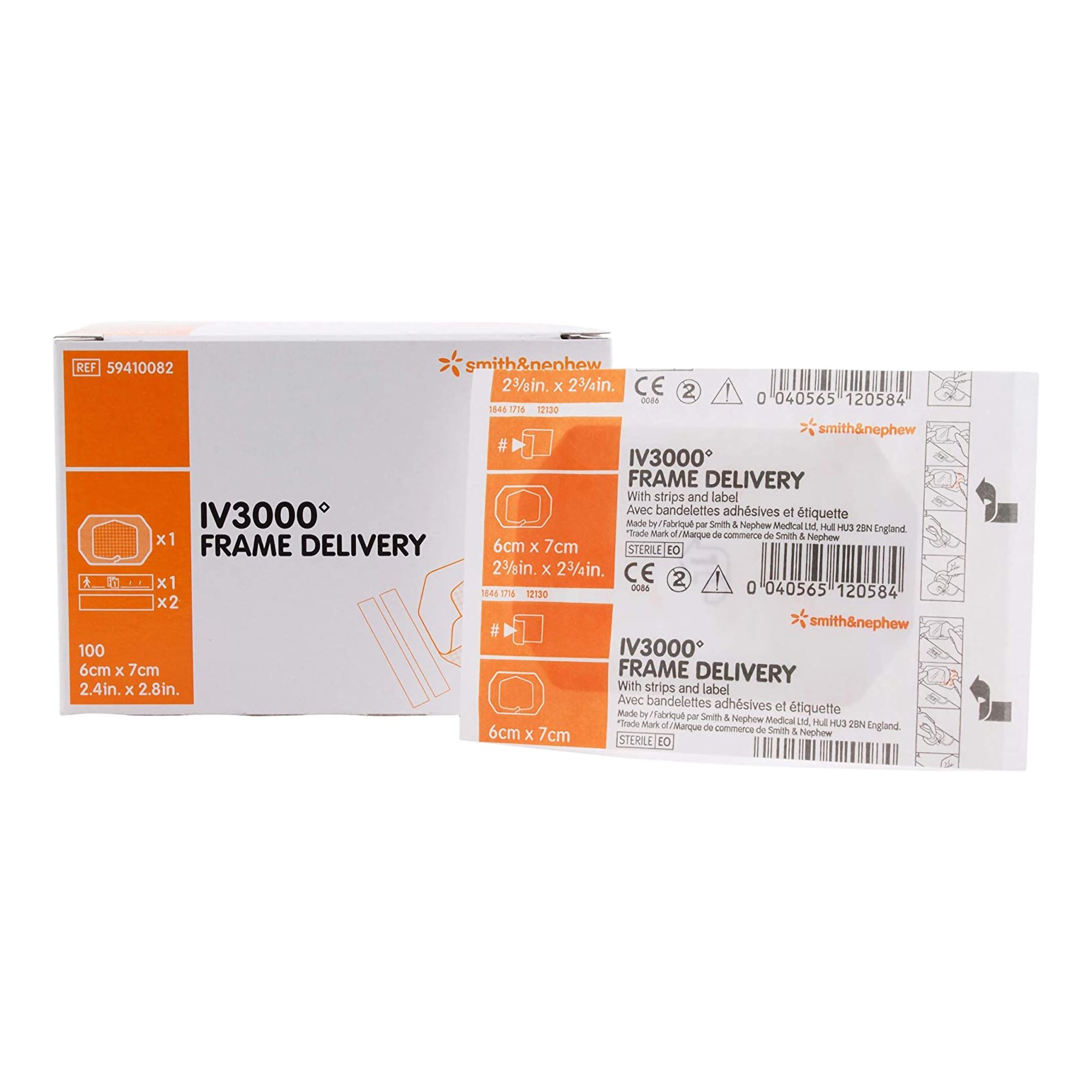 IV3000 Frame Delivery Moisture Responsive Catheter Dressing, 2-3/8 x 2 Inch MK 553919