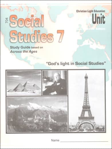 Christian Light Social Studies 704 LightUnit Sunrise Preliminary Edition