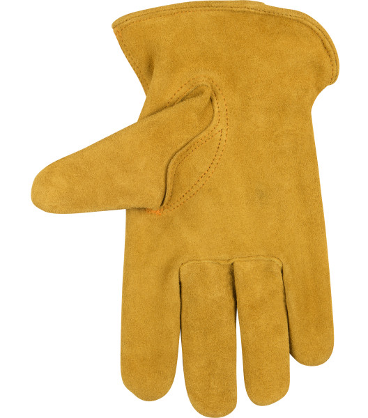 Suede Cowhide Driver, Golden, large