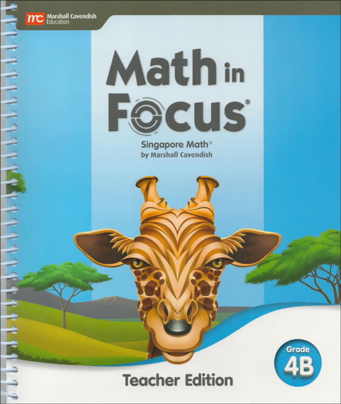 Math in Focus 2020 Teacher Edition Volume B Grade 4