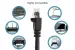 CAT6A Ethernet Patch Cable, Half-moon Boot, UTP, 75 ft, Black