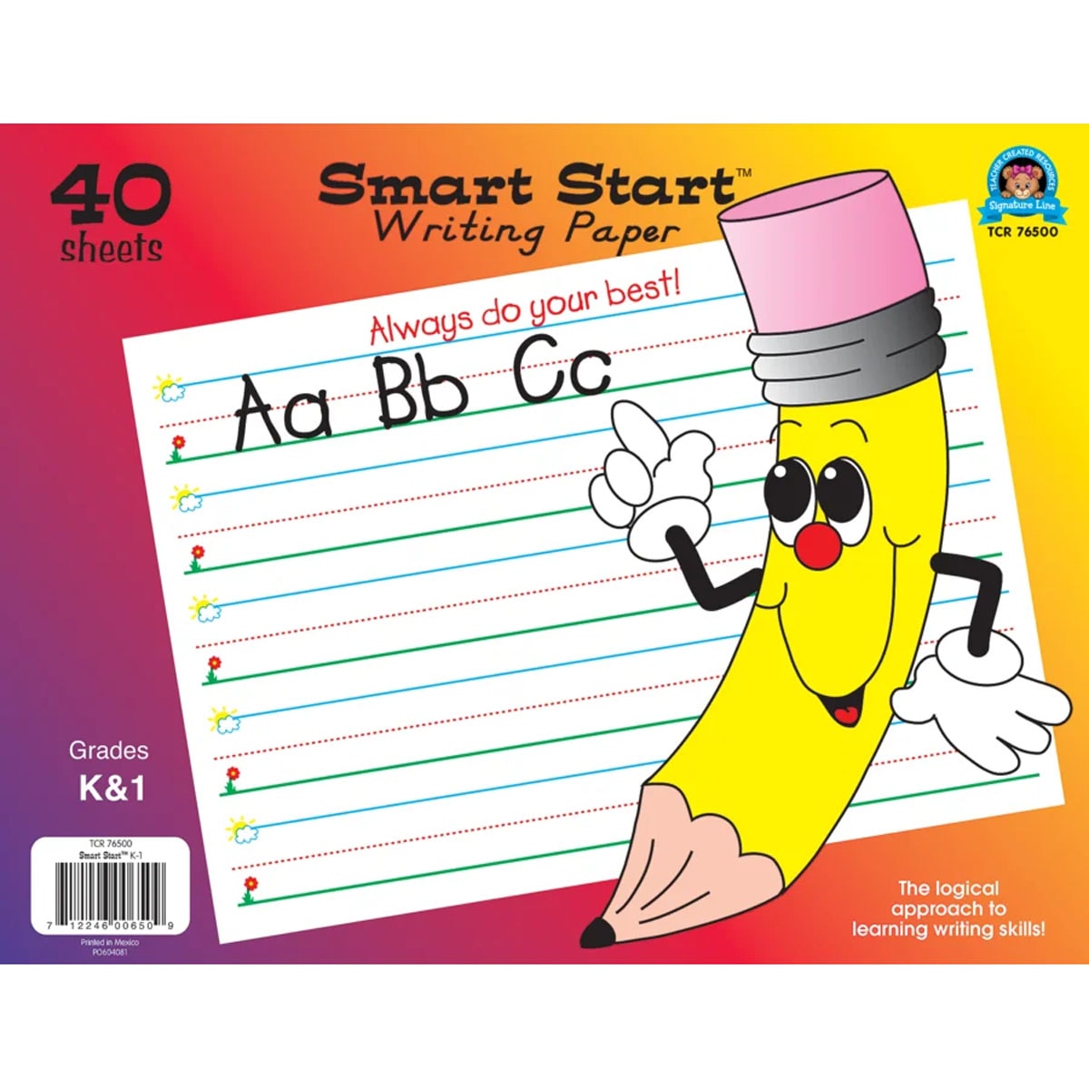 Smart Start K-1 Writing Tablet 40 Sheets