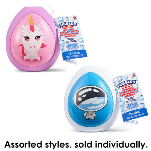 Fubbles No Spill Mini Bubble Pal Machine (assorted style)