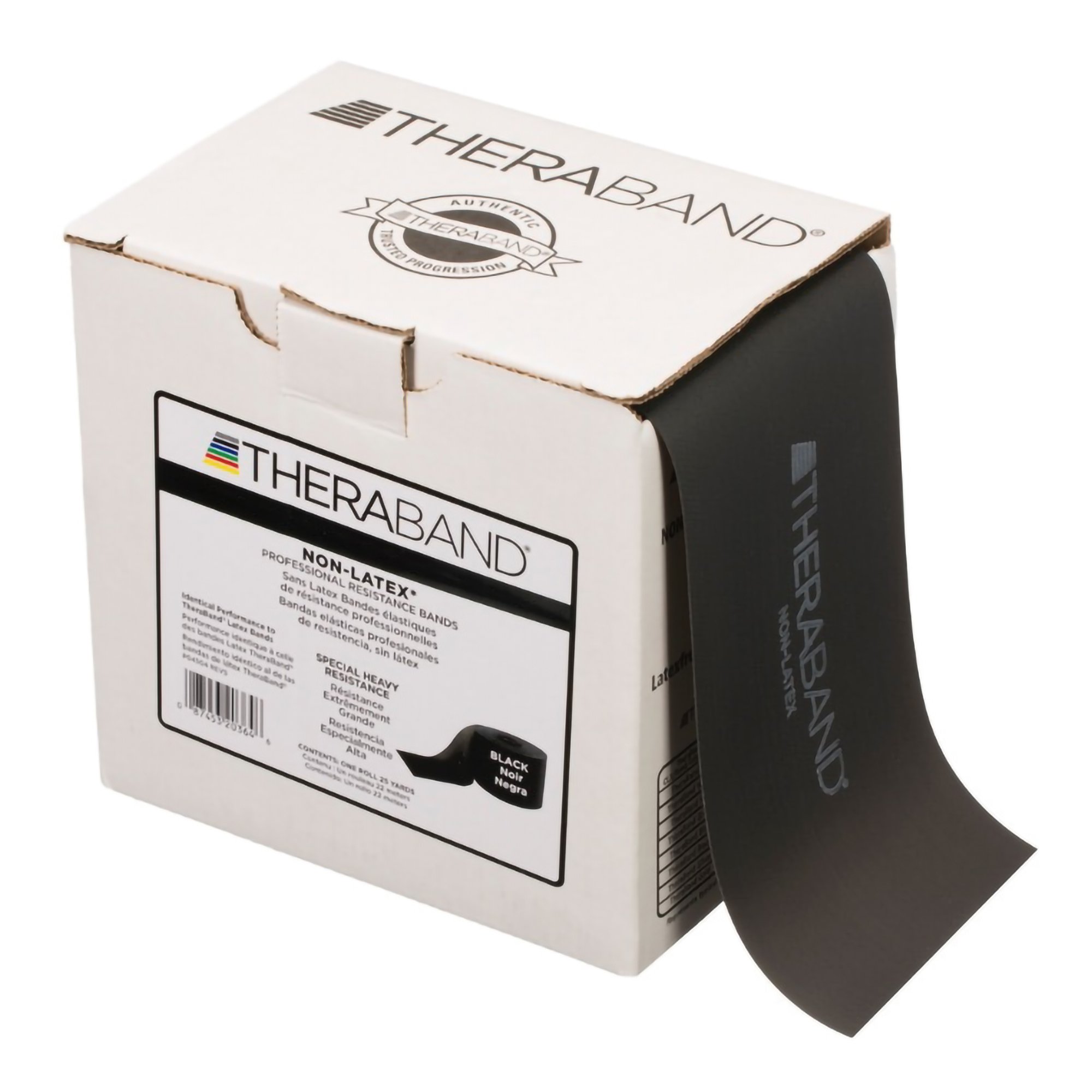 TheraBand Exercise Resistance Band, Black, 6 Inch x 25 Yard, X-Heavy Resistance MK 480034