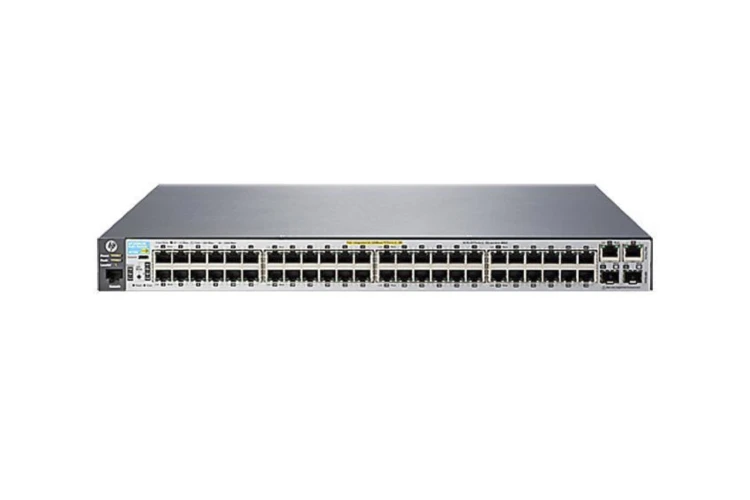 HPE Aruba 2530 Series Switch, 48 10/100 PoE+ ports, 2 x 10/100/1000 ports,  2 x SFP Uplinks, Refurbished, J9778A