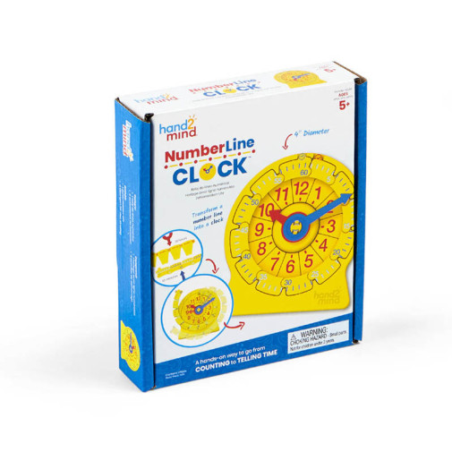 Number Line Clock 4"