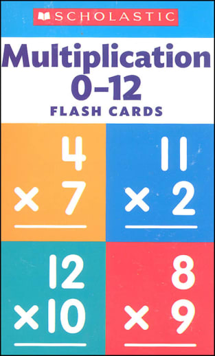 Multiplication 0-12 Flash Cards