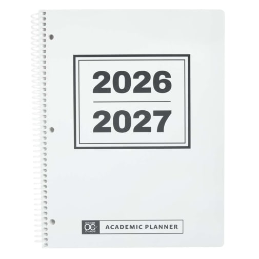 Academic Planner - Letter Size: Blank Slate July 2026 - June 2027