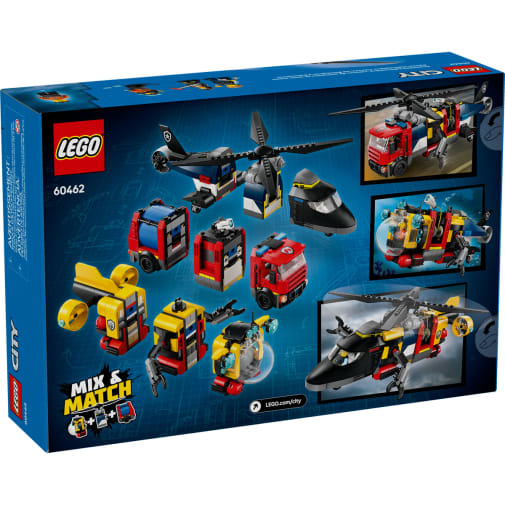 MCy LEGO City Great Vehicles Helicopter, Fire Truck & Submarine Remix