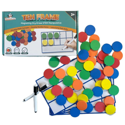 Ten Frame Magnetic Dry Erase STEM Manipulative