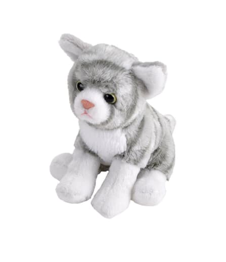 Pocketkins-Eco Gray Tabby Cat 5" Plush