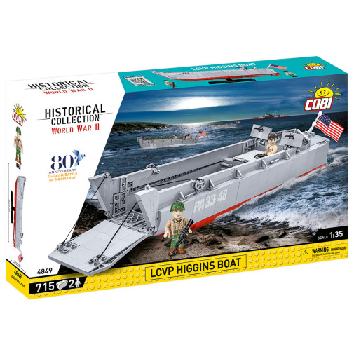 LCVP Higgins Boat - 715 pieces (World War II Historical Collection)